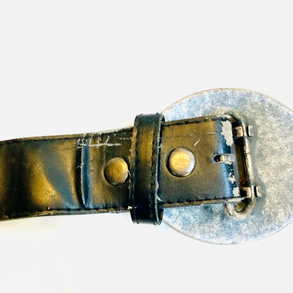 Vintage Ed Hardy Belt Studded Red Rhinestones Buckle - Picture 14 of 16